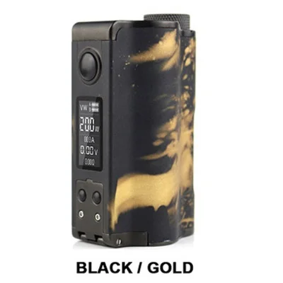DOVPO Topside Dual 200 Вт Squonk Box Mod топ с 10 мл бутылки электронных сигарет моды против Voopoo Drag 2 люкс Vape Mod - Цвет: Black Gold