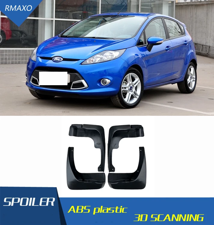 Splash Guards Full Set Front Rear Mud Flaps for Ford Fiesta Hatchback 2009-2012