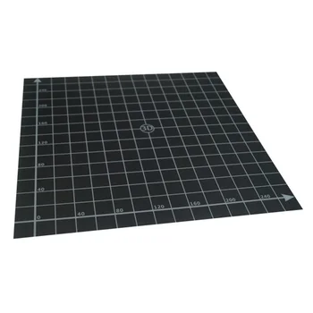 

3D Printer Heat Hot Bed Sticker Coordinate Printed Hot Bed Surface Sticker Black for 3D Printer Parts JR Deals