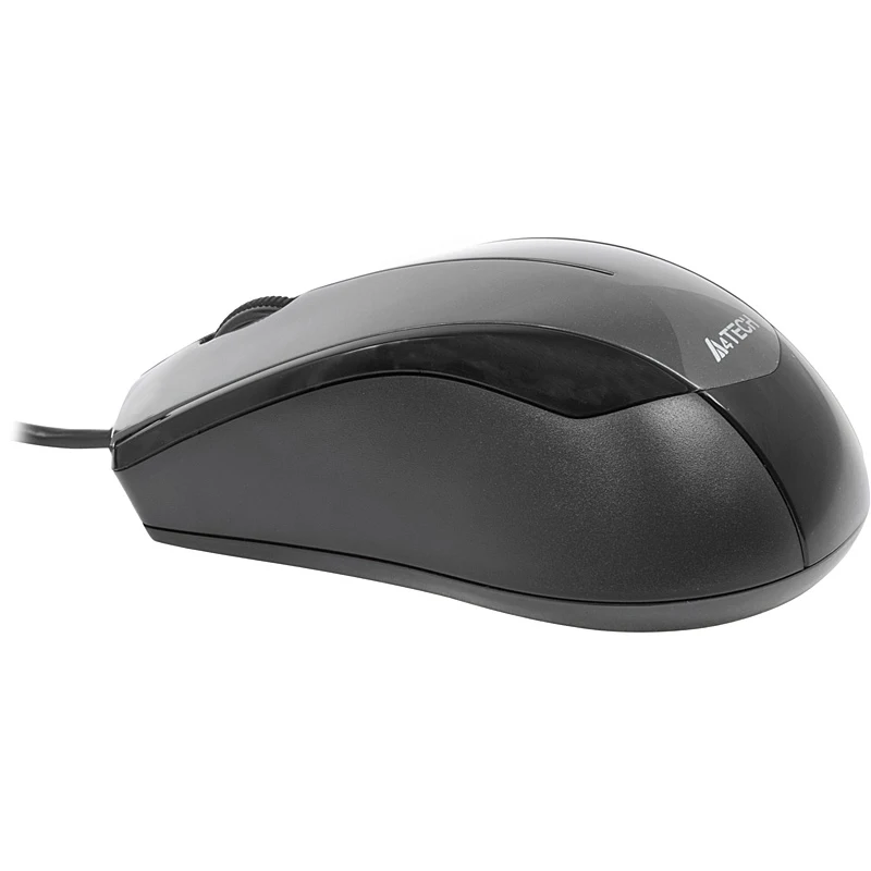 Мышь A4 V-Track Padless N-400-1 серый оптическая(1000dpi) USB(2but