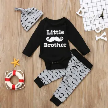 

Newborn Baby Boy Girl Clothes 2020 Merry Christmas Striped Bodysuit Pants My First Christmas Hat 2pcs Outfits Set Girl Clothing
