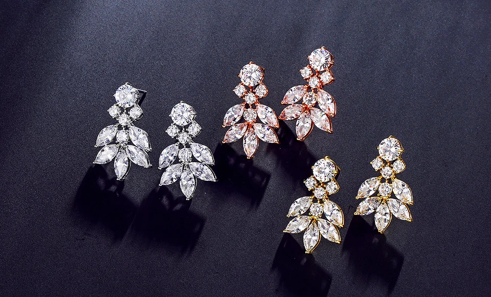 Zirconia Bridal Wedding Jewelry | Zirconia Stud Earrings