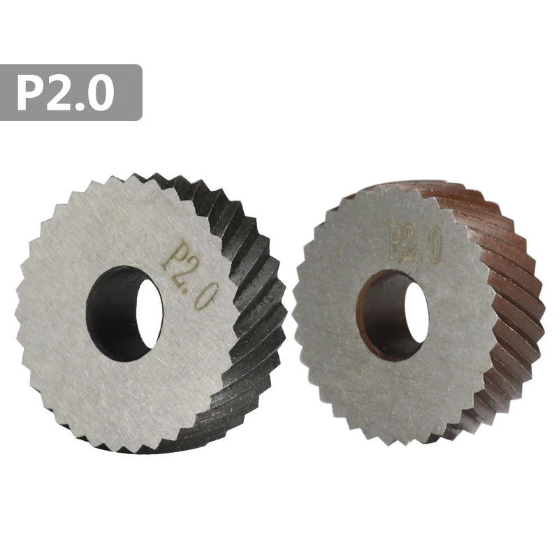2.0mm Reticulated Knurling Knife Gear Shaper Cutter Reticulated Knurling Wheel Inner Hole Embossing Lathe knurling tool set