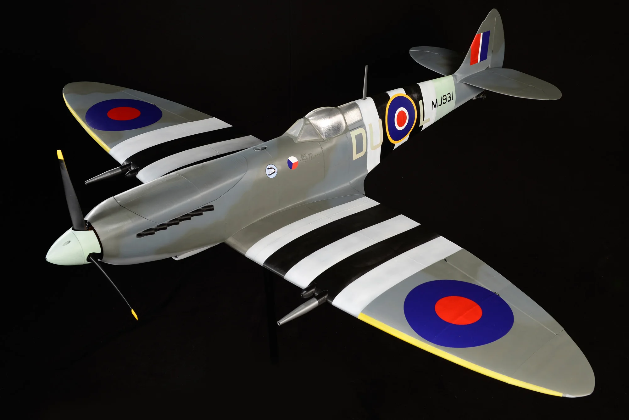 3D печатных Spitfire MkIX модель самолета с неподвижным крылом моделирование самолета