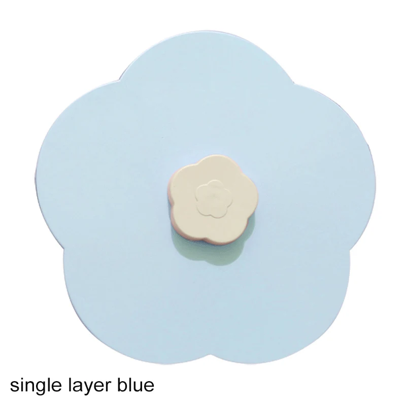 single layer blue Цветочные лепестки форма вращающаяся коробка для конфет пластиковая Фруктовая тарелка разделенная Снэк чаша для хранения домашних орехов поднос держатель для мобильного телефона - Цвет: single layer blue