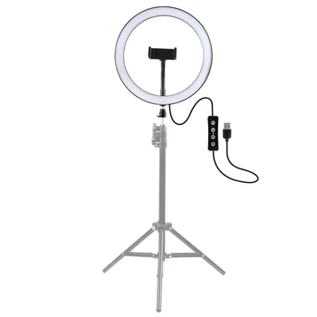 

LED Selfie Ring Light 12inch Dimmable Light Ring Photography Lighting Lamp With Phone Clip Ringlight for YouTube Live Studio