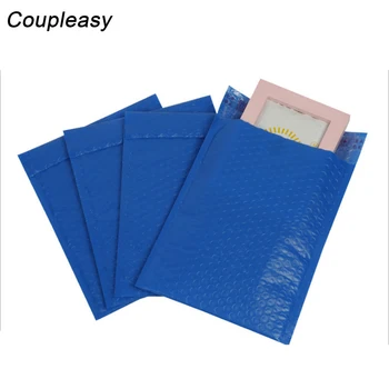 

20Pcs/Lot 28x37cm Poly Mailer Dark Blue Shipping Envelopes with Bubble Self Seal Packaging Envelopes Waterproof Courier Bags
