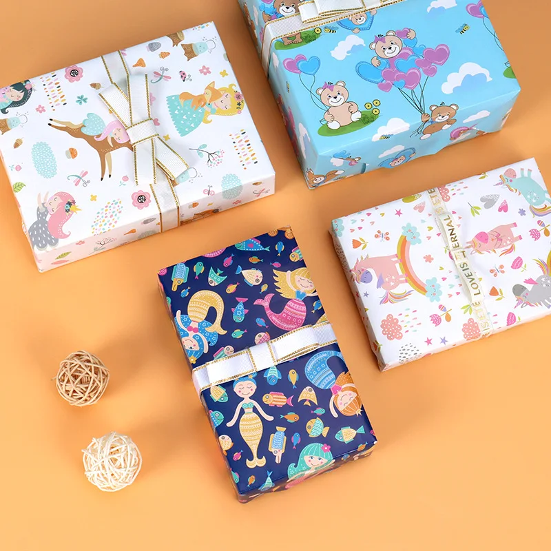 Toptime Carta da regalo di Natale simpatico cartone animato con
