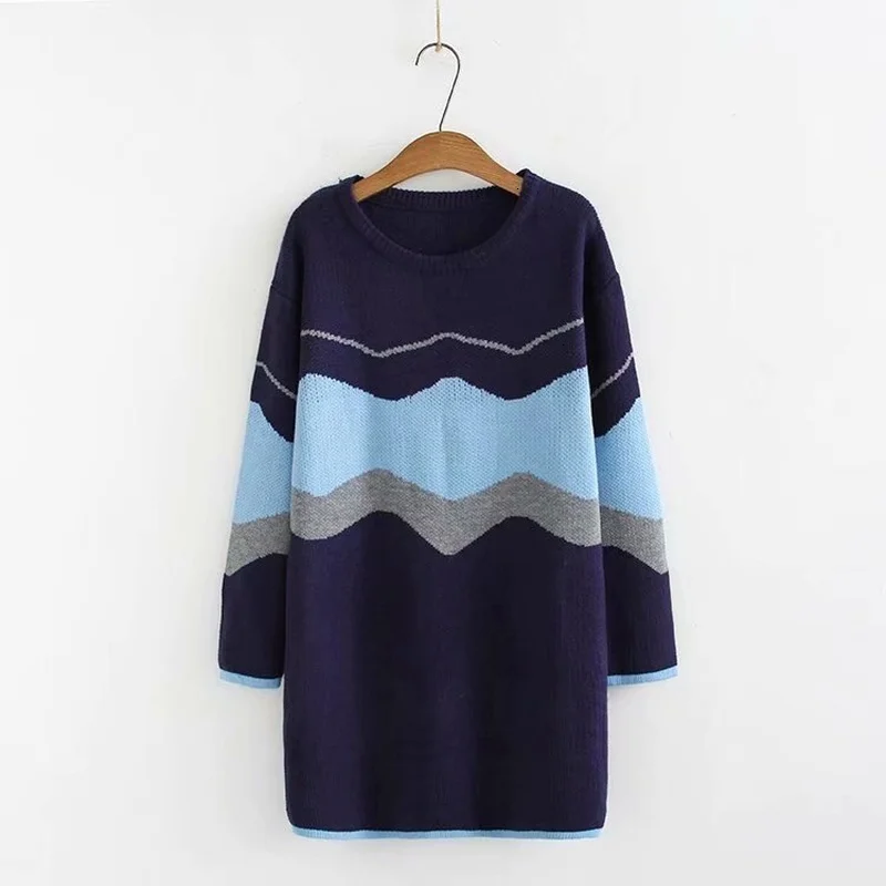 

Plus Size Vrouwen Nieuwe Herfst Winter Truien Casual Basic Trui gebreide Top Lange mouwen