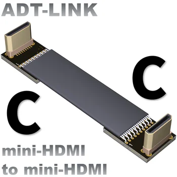 

ADT mini HDMI aerial cable C male and C female bend up and down ultrathin HD cable extension lengthen cable 4K@50/602160p