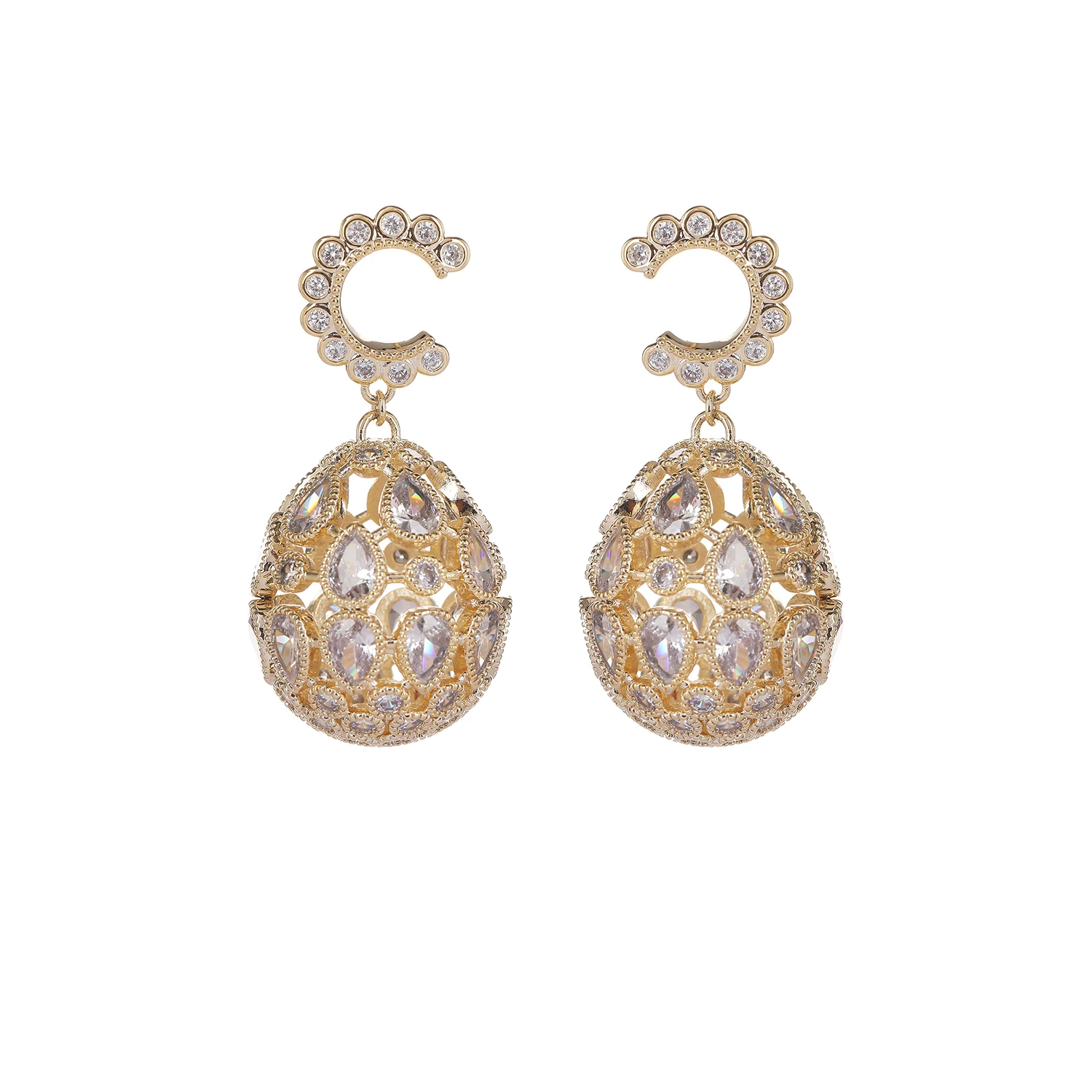 

Popular Cubic Zircon CZ Ball Earrings, Crystals Earring Women Girl Birthday Party Jewelry CE11368