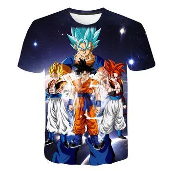 

2020 Summer T Shirts children Anime Print Dragon Ball 3D T-Shirt boys girls Tees hot sale kids T shirt Streetwear new