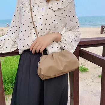 

Bag Women's 2019 New Style Fashion And Personality Western Style Cloud Bag Simple Elegant Single-shoulder Bag for Women