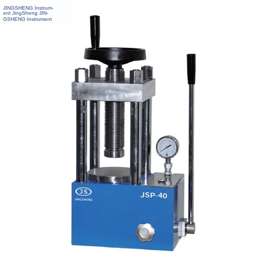 

40 tons of manual powder press JSP-40 laboratory small oil press infrared press powder molding
