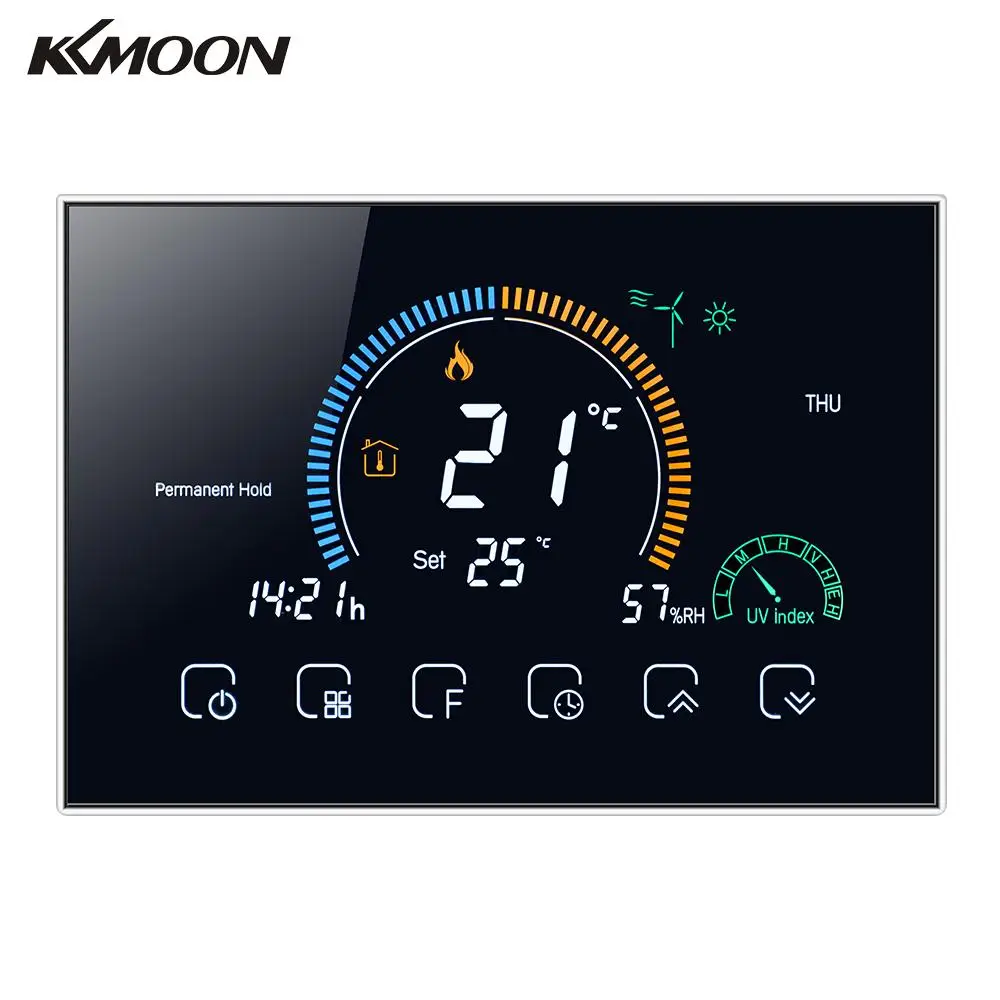 KKMOON ℃/switchпереключаемый Wi Fi умный программируемый термостат голосовое