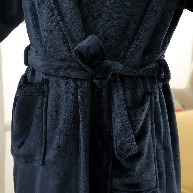 Новое поступление, роскошный Шелковый фланелевый зимний длинный халат для влюбленных, мужские кимоно, банные мужские халаты, женский ночной халат, мужские халаты