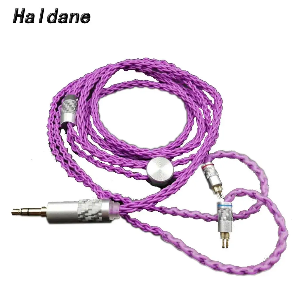 Haldane 8 Cores silver plated 0 78mm 2Pin Headphone Upgrade Cable For W4r UM3x 1964 Heir 10 A IEM8 0 IEM10 0 KZ zs5 zs3