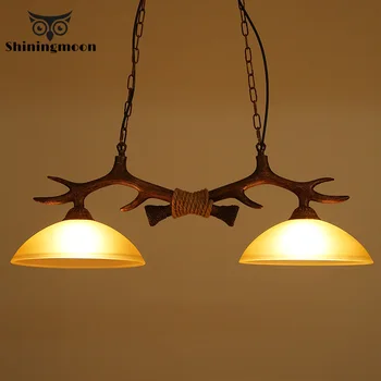 

Vintage Chandelier Lighting Ancient Resin Glass LOFT Ceiling Chandelier Bar Cafe Kitchen Hanging Lamp Home Decor Light Fixtures