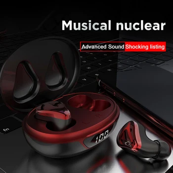 

PJD P68 Bluetooth 5.0 IPX7 Waterproof Dustproof Earphones TWS Wireless Headphones LED Display Earbuds Touch Sport