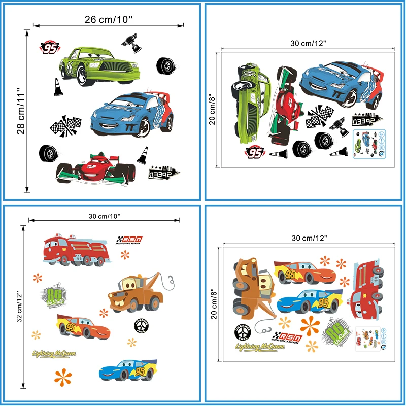6 стилей, Дисней, тачки, Молния Маккуин, Наклейки на стены, детские комнаты, кровать, комната, мальчик, подарки, игрушки, наклейки на стену, сделай сам, Фреска, художественные плакаты ПВХ