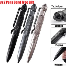 Новое поступление, модный дизайн, роскошная металлическая пишущая Шариковая ручка для самозащиты, Высококачественная ручка для разбивания окон, купить 2 ручки, отправить подарок