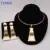 Fashion Nigerian Woman Wedding African Beads Jewelry Set Gold Color Fashion Dubai Gold Color Bridal Gift 13