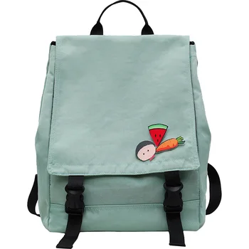 

Free Shipping Women Casual Backpacks Fashion Solid Canvas Girl Shopping Schoolbag