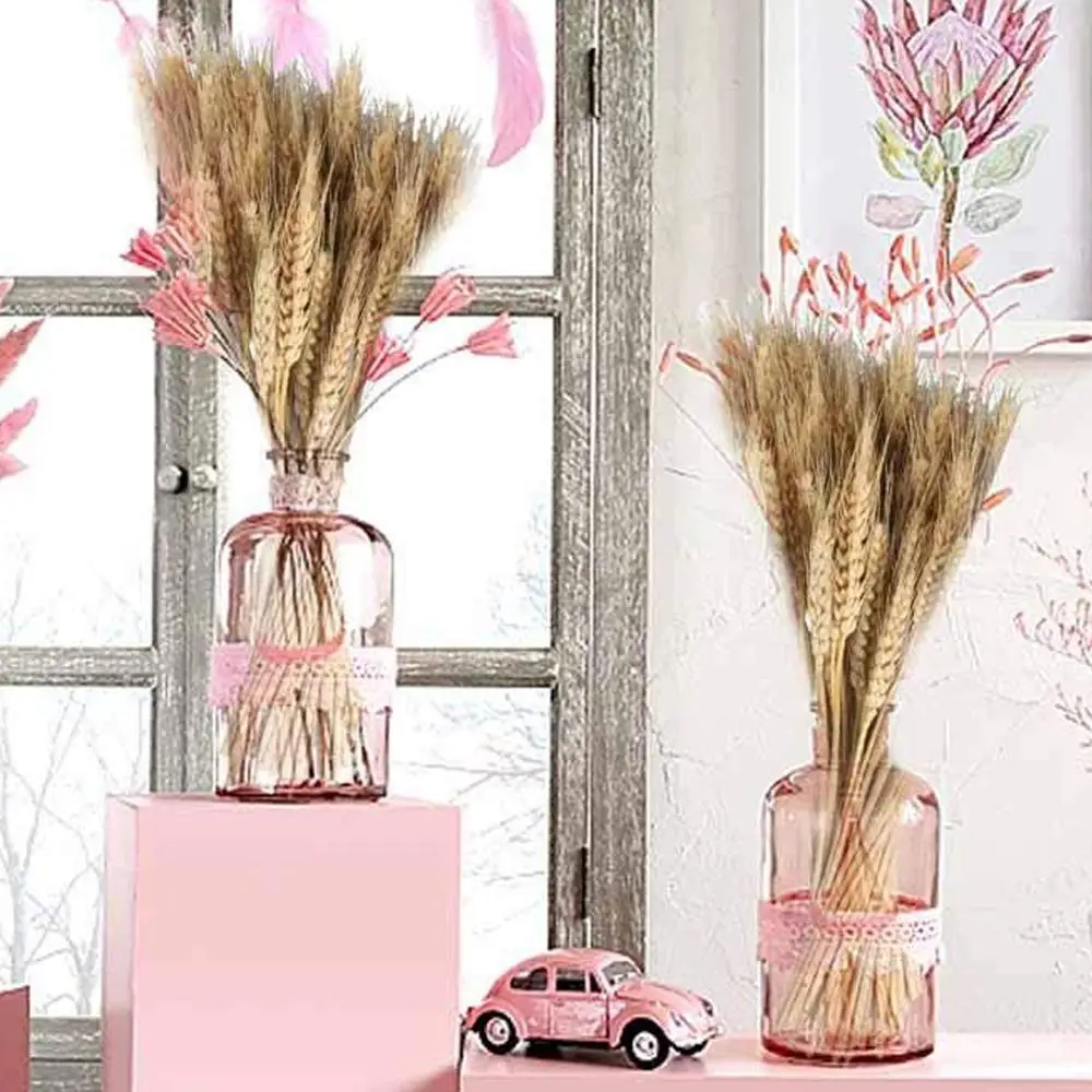 100 шт. пшеничный цветок уха Натуральные сушеные цветы для свадебной вечеринки