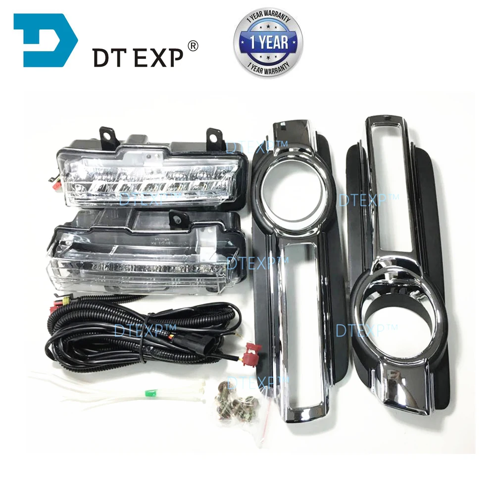Dual Color Daytime Running Driving Light for montero v98 led DRL for pajero Turn Signal lamp for shogun v97 93 2015-2019 V95 V87