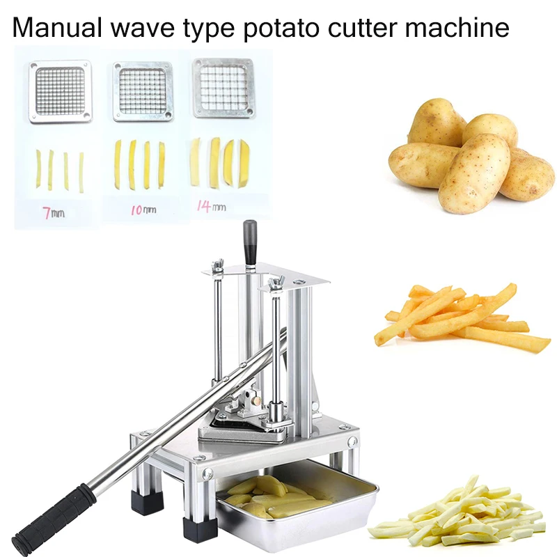 Effort-Reducing Handheld Wavy Potato Cutter - Inspire Uplift