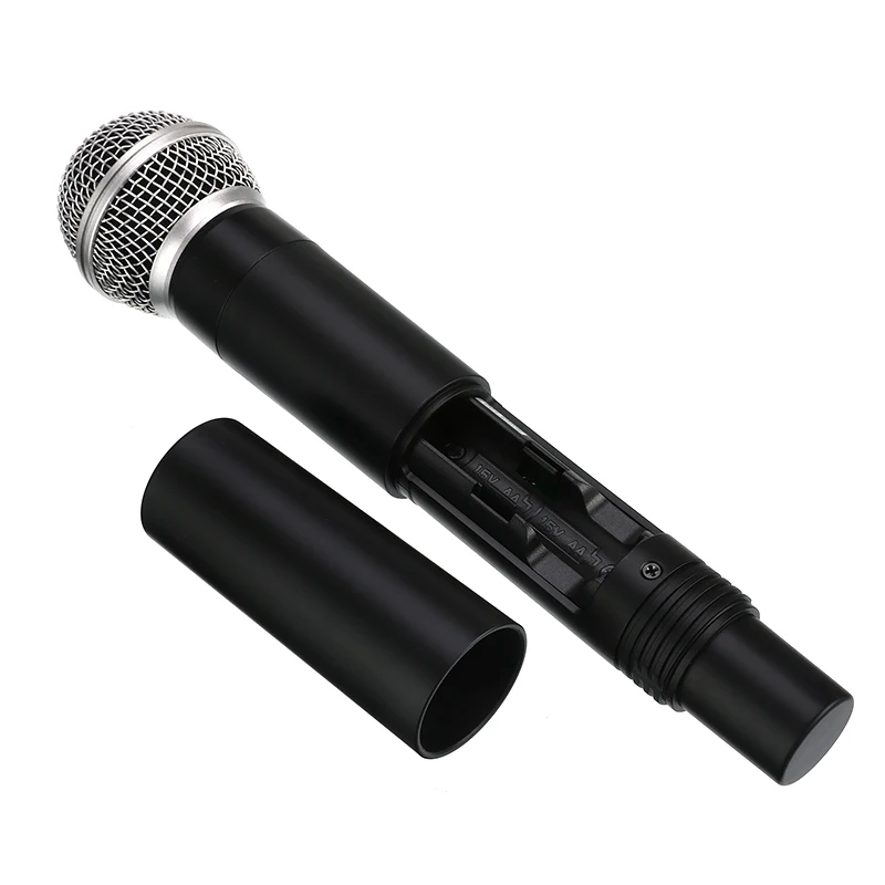 Высокое качество UHF беспроводной караоке микрофон системы ЖК дисплей с двойной ручной микрофон для вечерние KTV