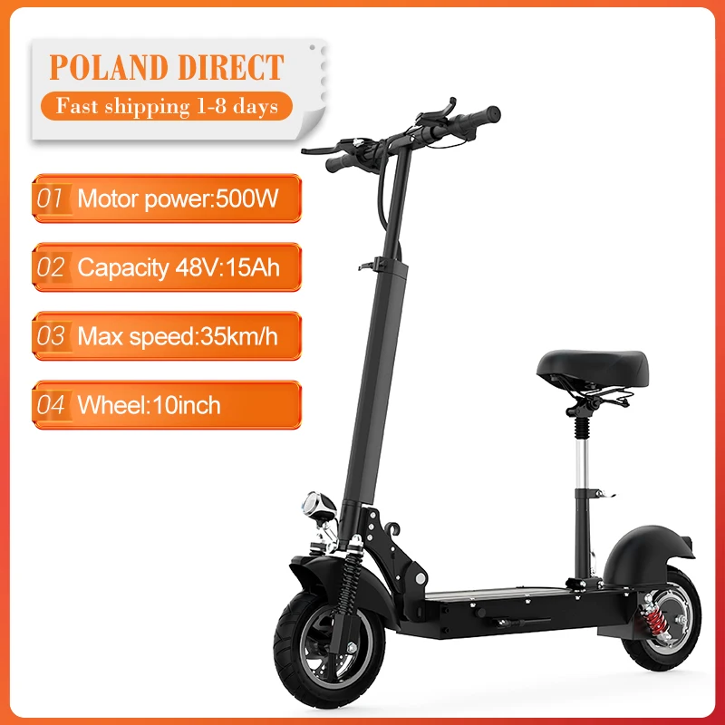 [EU Direct] 10 дюймовый складной электрический скутер 48V 15Ah 500W - Цена: 47 205,98 руб.