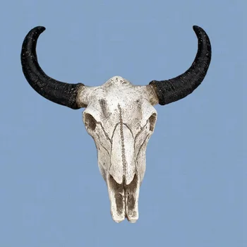

Animal Long Horn Cow Skull Wall Hanging Creative Halloween Gifts Art Crafts Ornaments