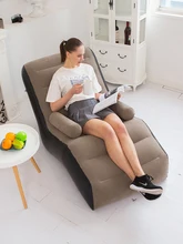  Home Leisure Inflatable Lazy Sofa Puff Couch Tatami Room Inflatable Lazy Sofa Inflatable Air Sleeping Bed Portable S-Shaped Sofa 