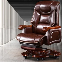 Натуральная кожа, первоклассная кабина, офисное кресло для руководителя, многофункциональный одноместный диван, диван для отдыха, вращающаяся Массажная подставка для ног