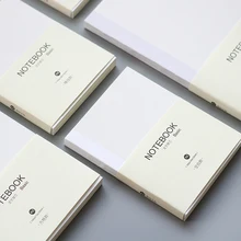 Yoofun-cuaderno A5 A6 de 80 hojas con cuadrícula en blanco y línea Horizontal, planificador, Agenda para oficina y escuela, suministros de papelería