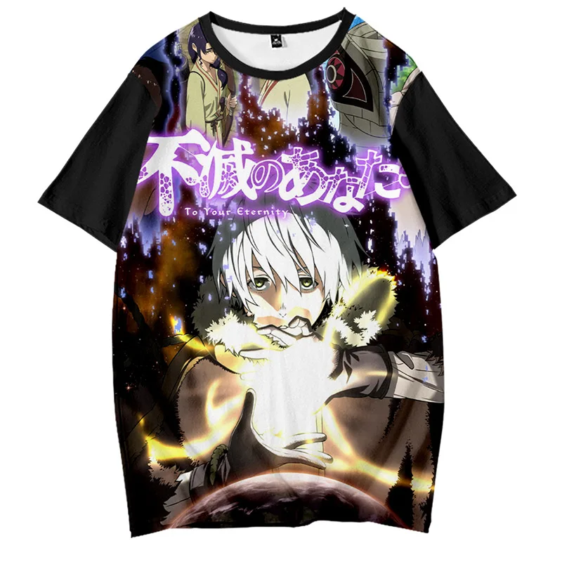 

New To Your Eternity Fushi Gugu Cosplay T-shirt Anime t shirt Summer Short-sleeve Tees tops