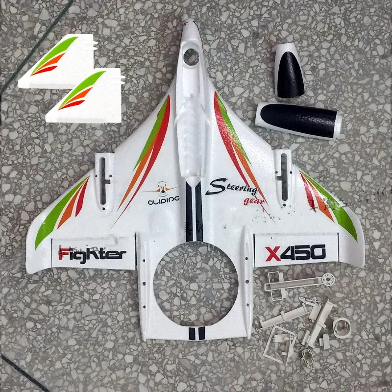 X4500.0001 Крышка для корпуса, навес WLtoys XK X450, истребитель, радиоуправляемый самолет вертолет, вертолет, запасные части, наборы - Цвет: Белый
