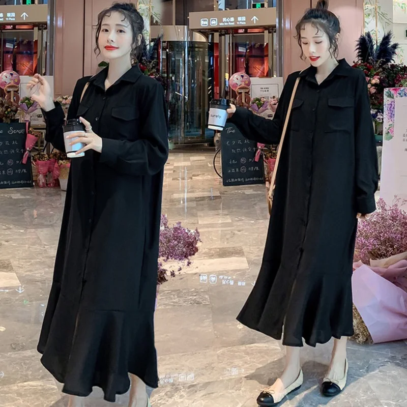 

Shanghai New Europe Sang 2020 Spring And Autumn Large Size Dress Long Dress
