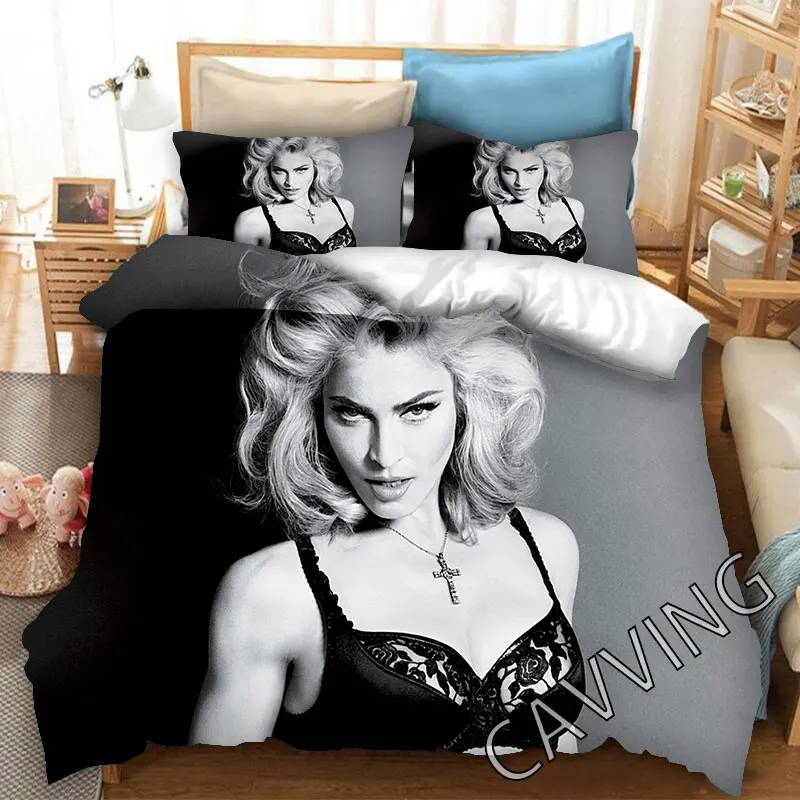 Madonna 3D Printed Bedding Set Duvet Covers & Pillow Cases Comforter Quilt Cover (US/EU/AU Sizes)  H03