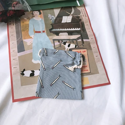 Корейский ulzzang Харадзюку Мультфильм Drawstring Женская Новая мода Портативный Путешествия Повседневная Женская Drawstring Карманный - Цвет: 7