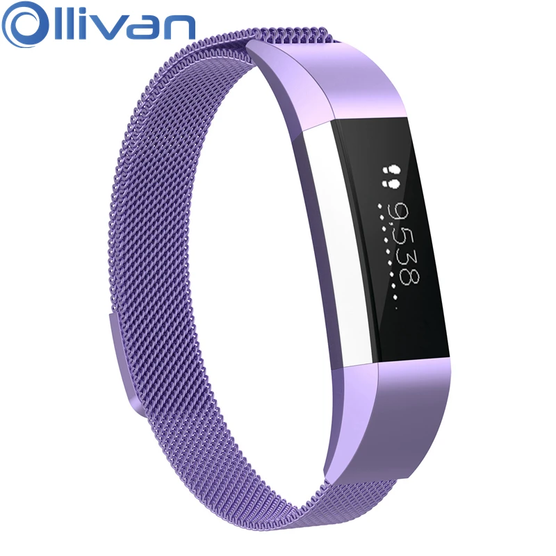 

OLLIVAN Metal Milanese Loop Wrist Strap For Fitbit Alta HR ACE Band Magnetic Stainless Watchband For Fit bit Alta Accessories