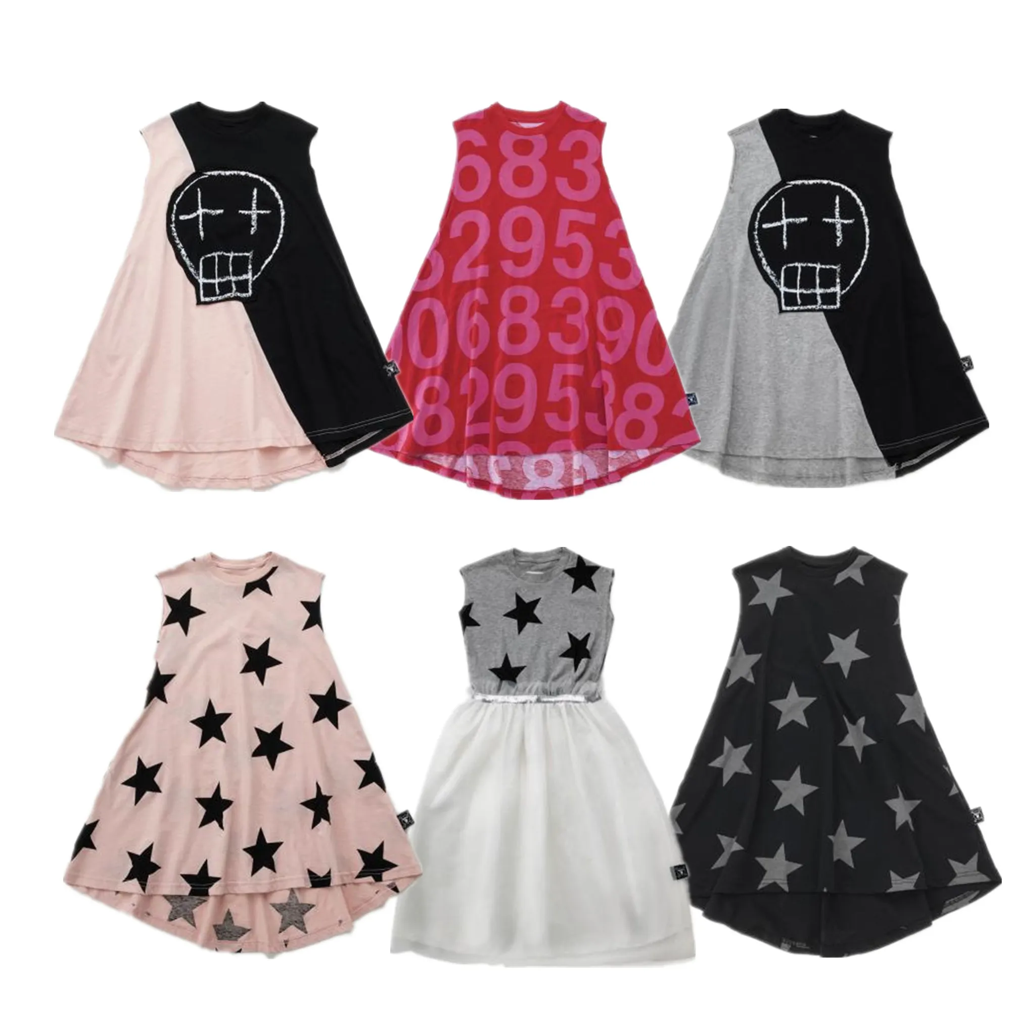 

2019 summer girls star dresses kids dresses for girls vestidos toddler dresses tutu dress unicorn dress elegant