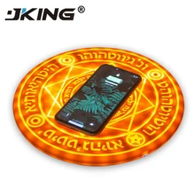 Портативное Qi быстрое зарядное устройство беспроводной зарядный коврик быстрое зарядное устройство 10 Вт для iPhone X samsung galaxy S8 волшебное Беспроводное зарядное устройство