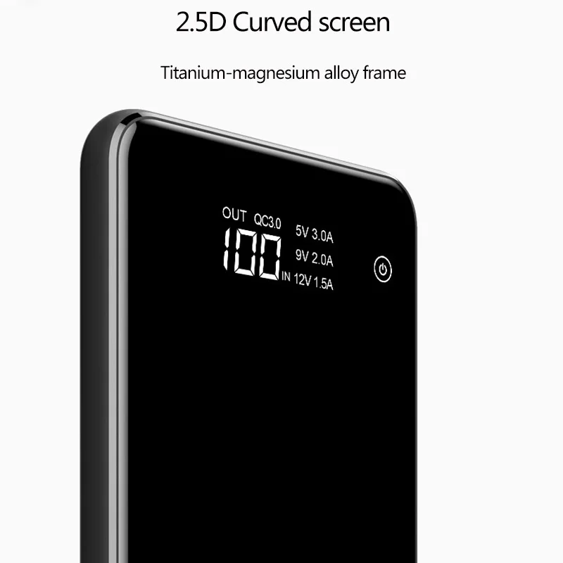 QI беспроводной банк питания 10000 мАч Зарядное устройство QC3.0 Внешняя батарея быстрая для iPhone 8 X samsung Xiaomi портативное зарядное устройство