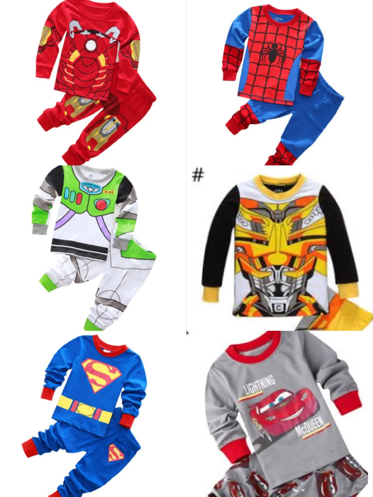 

2-7Y Kids Boy Hulk Spiderman Ironman Thor Winter Pyjamas Avengers Sleepwear Clothes Set Child Pijamas Chidren Pajamas Sleepwear