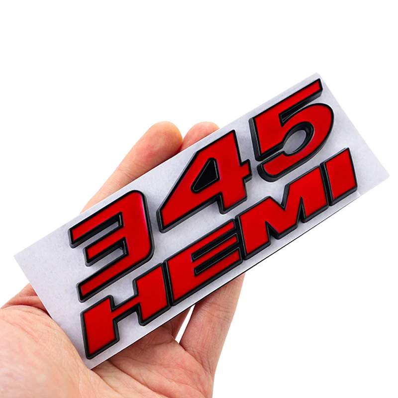 1pcs 3D Metal Car Sticker 392 345 HEMI Emblem Badge Accessorie For Dodge Challenger Charger Ram Caliber Journey Caravan Chrysler |
