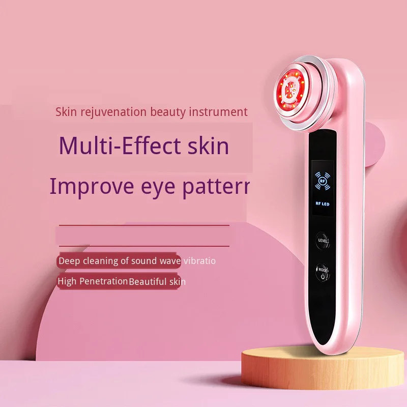  LED Phototherapy Device Face RF Radio Frequency Massager Acne Wrinkle Remover EMS Muscle Stimula V- - 4000529805321