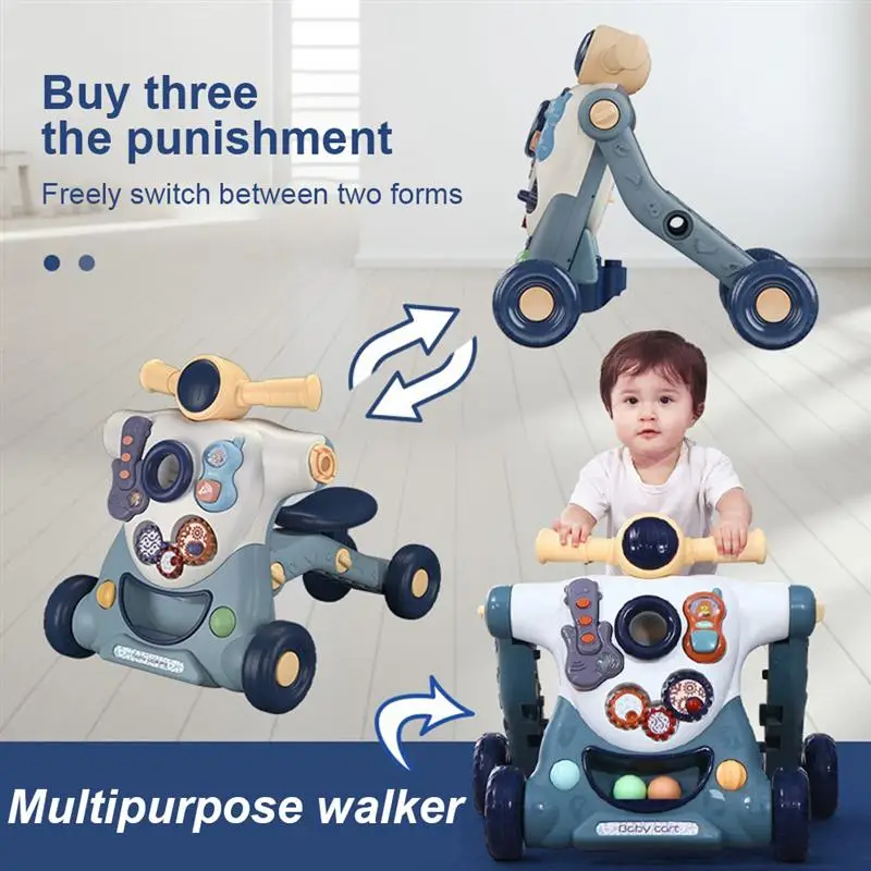 Kids Ride-On Toy Infant Three In One Walker Multi Function Walker Trolley Early Education Scooter Baby Scooter Toy Car Tricycle 2 Kids Ride-On Toy Infant Three In One Walker Multi Function Walker Trolley Early Education Scooter Baby Scooter Toy Car Tricycle 2