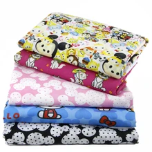 50*140 см мультяшная полиэфирная хлопковая ткань с принтом, швейные стеганые ткани для лоскутного рукоделия, ручная работа, 1Yc461